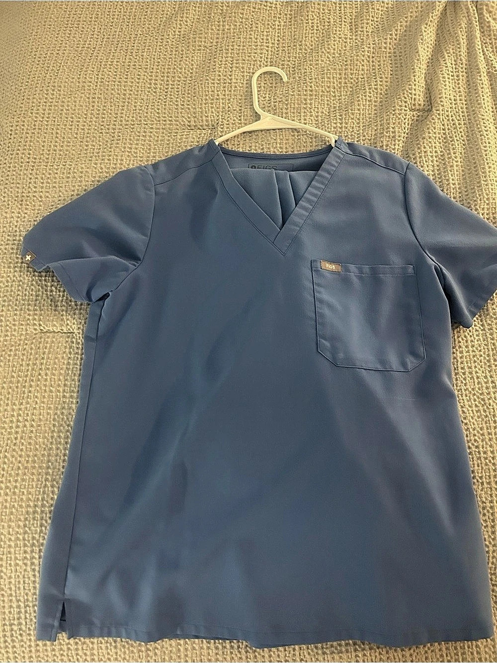 FIGS Technical Collection Scrub Set Ceil Blue Medium Like New